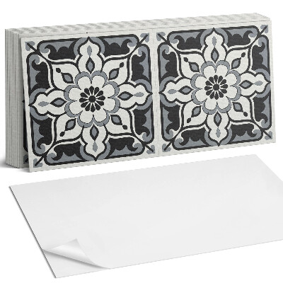 Panou decorativ bucatarie Model floral cu ornamente