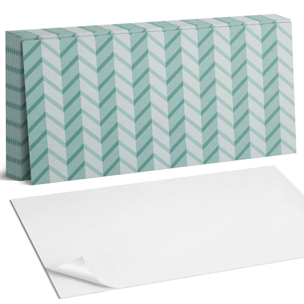 Panou decorativ bucatarie Model cu dungi în zig-zag