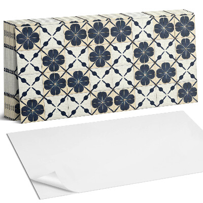 Panou decorativ bucatarie Model floral pe fundal