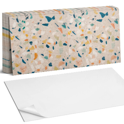 Panou decorativ bucatarie Model cu fragmente colorate