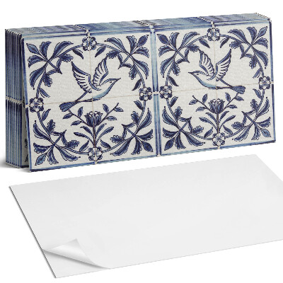 Panou decorativ bucatarie Motivul păsării printre plante