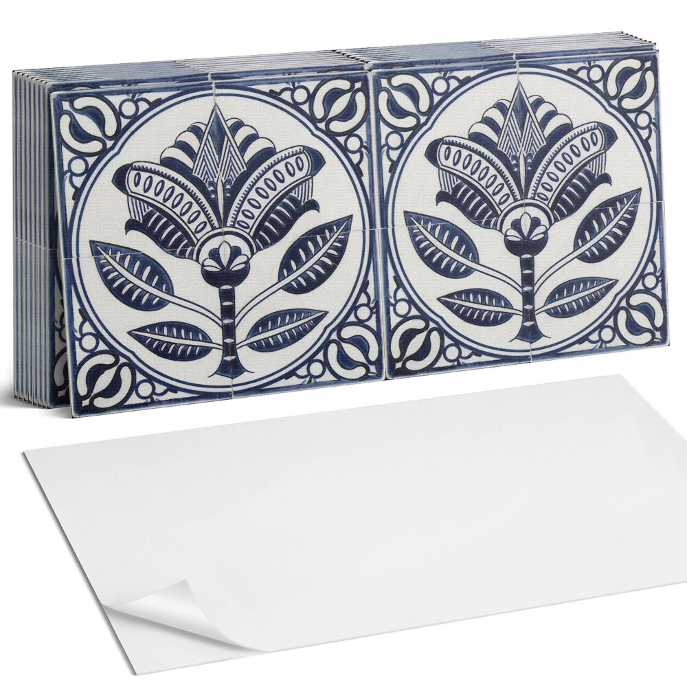 Panou decorativ bucatarie Model floral ceramic