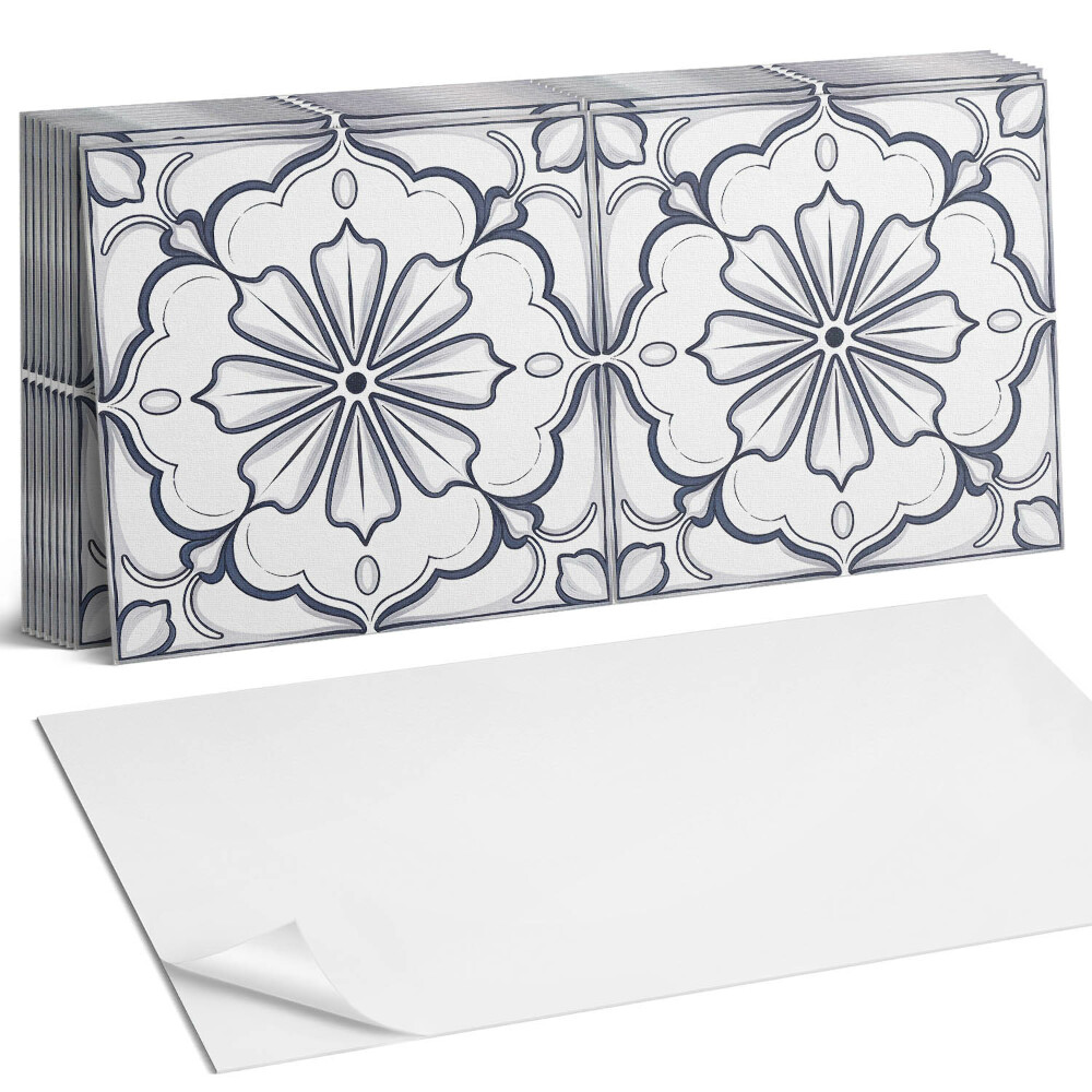 Panou decorativ Model floral pe faianță