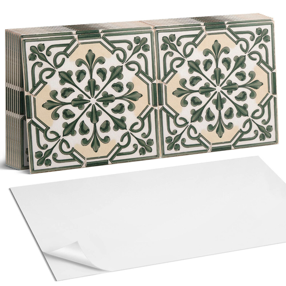 Panou perete Model vegetal pe faianță