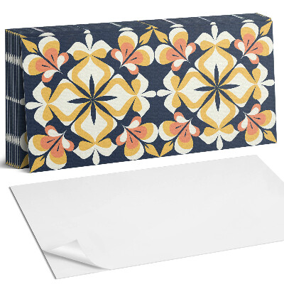 Panou decorativ bucatarie Model floral geometric