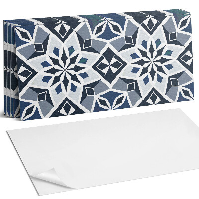 Panou decorativ bucatarie Model floral geometric