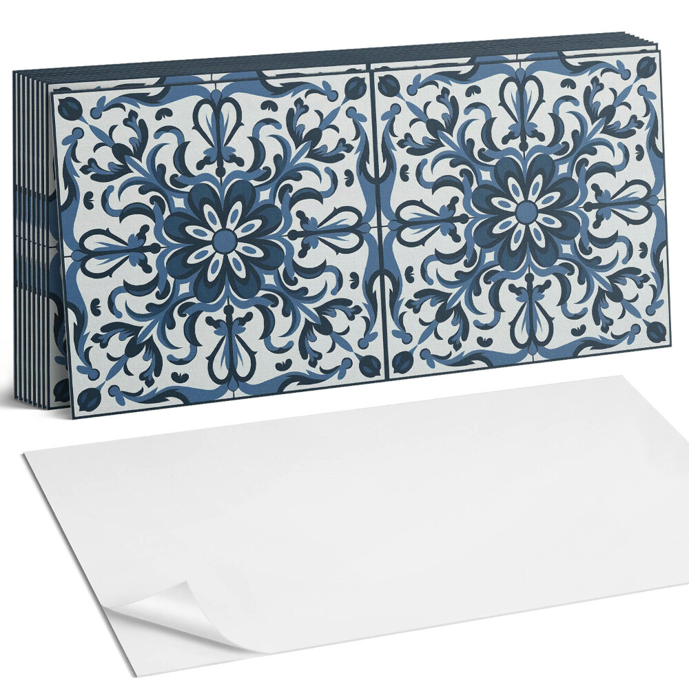 Panou decorativ bucatarie Model floral cu ornamente