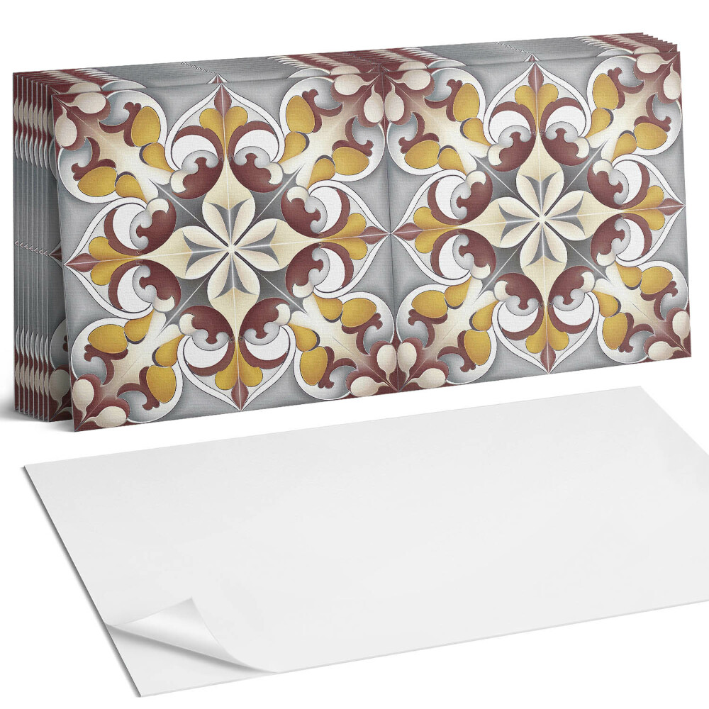 Panou decorativ bucatarie Model floral de mozaic