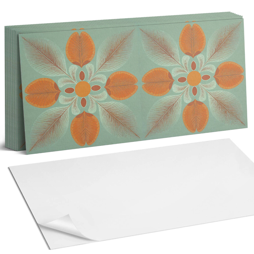 Panou perete Model floral cu frunze