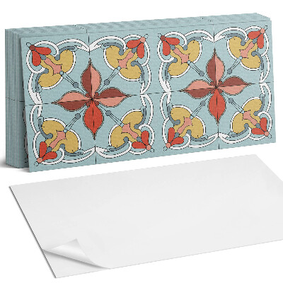 Panou decorativ bucatarie Model floral cu detalii