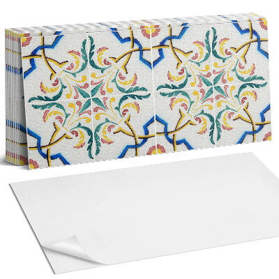 Panou decorativ bucatarie Model de plante cu ornamente