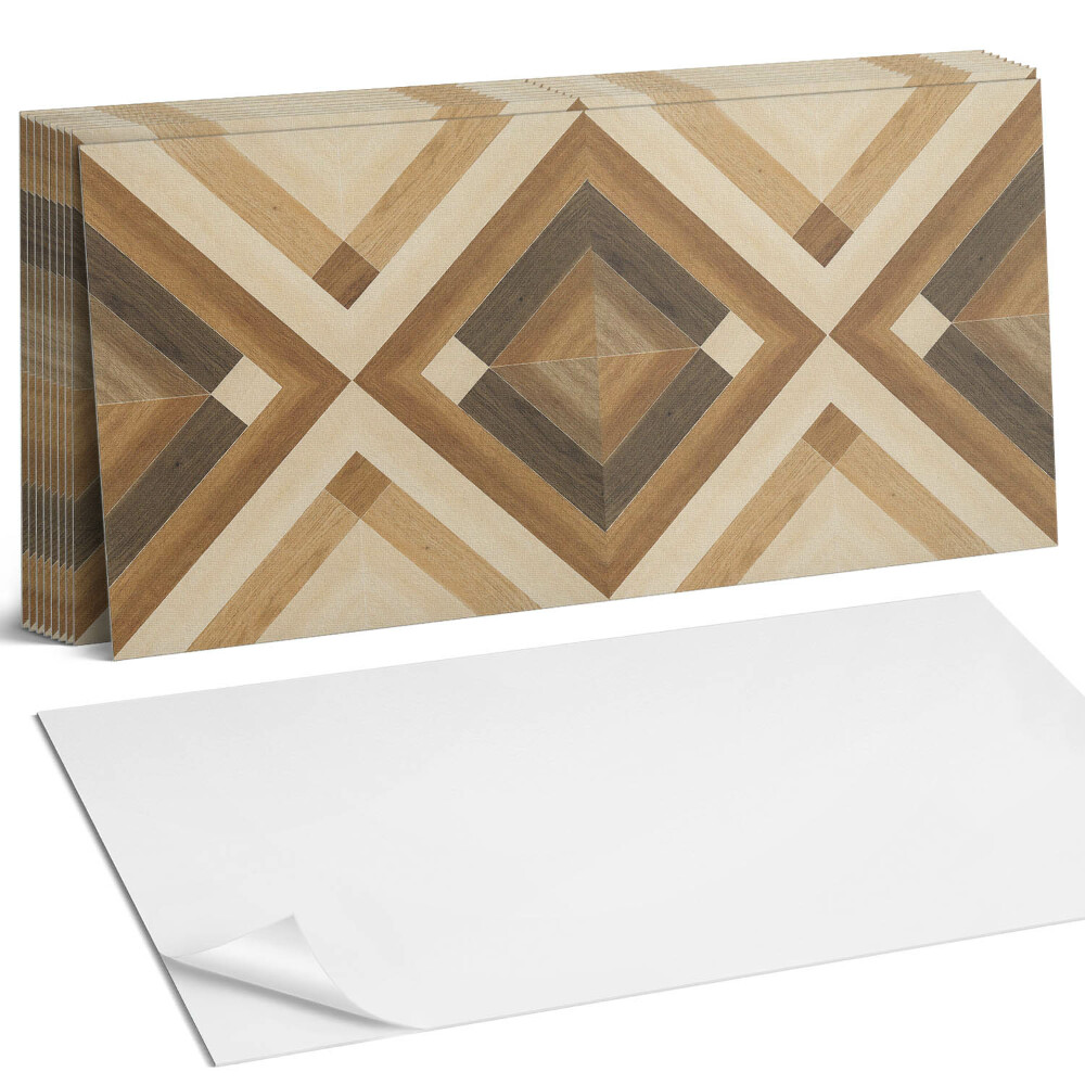 Panou decorativ bucatarie Model geometric în carouri