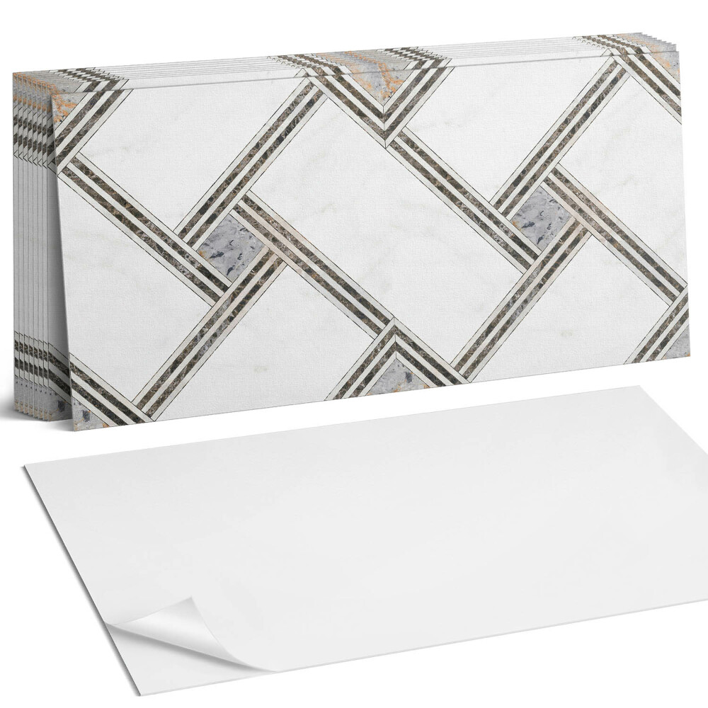 Panou decorativ bucatarie Model geometric cu linii