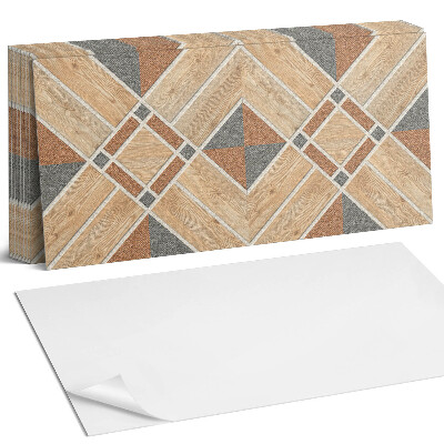 Panou decorativ Model geometric cu lemn