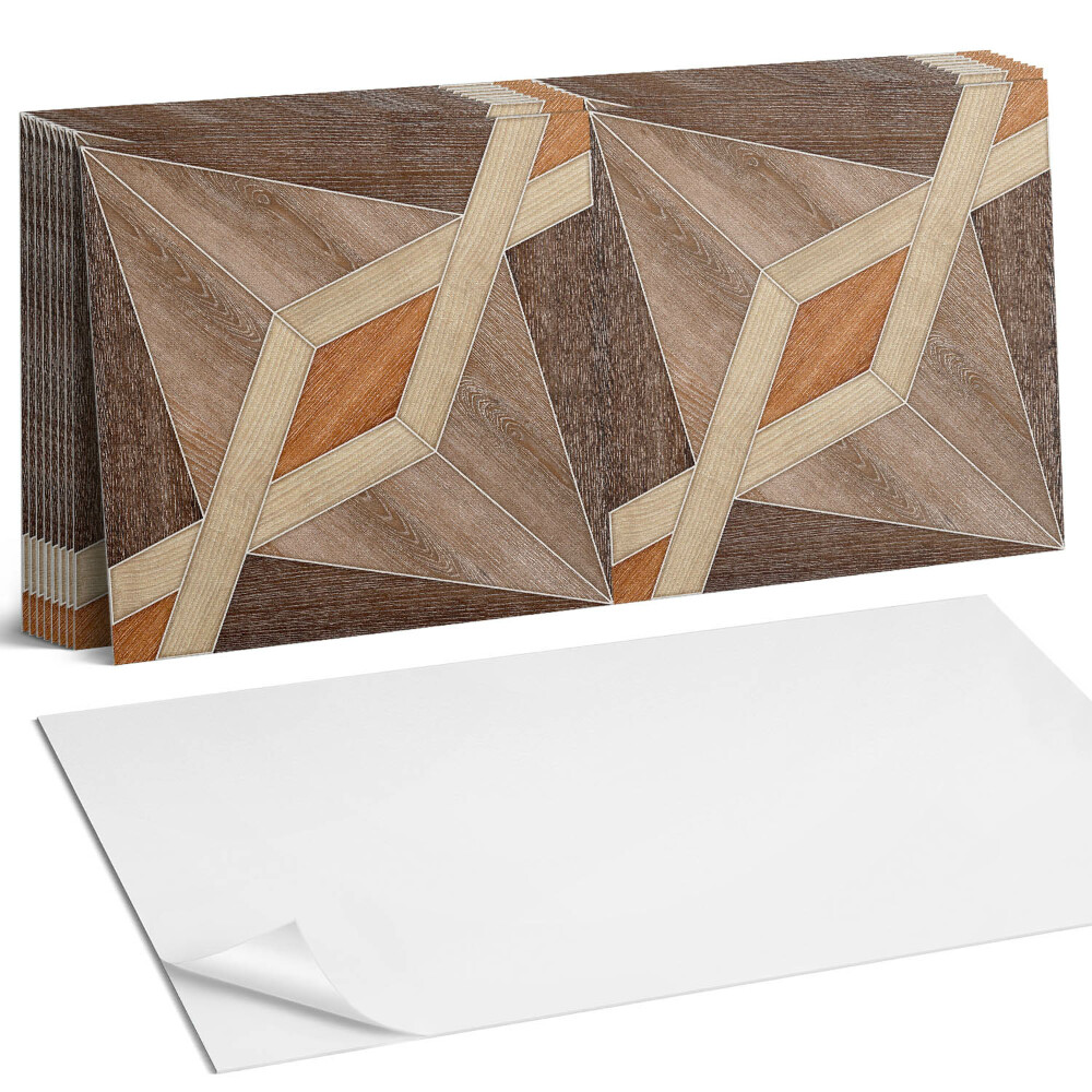 Panou decorativ bucatarie Model geometric din lemn