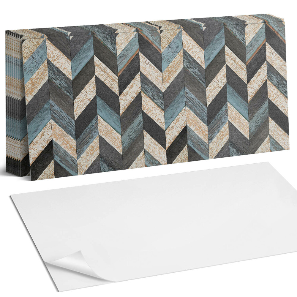 Panou decorativ Model în zig-zag cu lemn