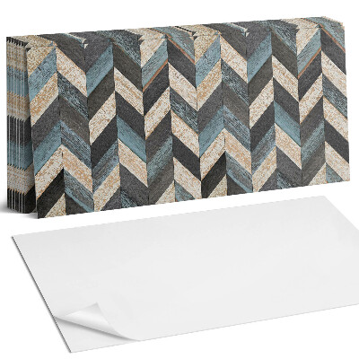 Panou decorativ Model în zig-zag cu lemn