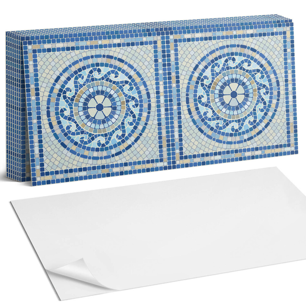 Panou decorativ bucatarie Mozaic în nuanțe de cer