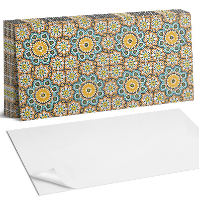 Panou perete Model mozaic cu flori