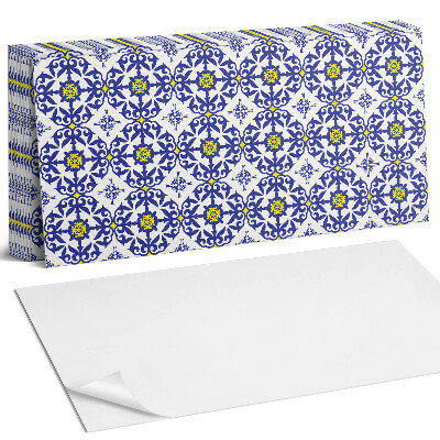 Panou decorativ bucatarie Model cu motive florale