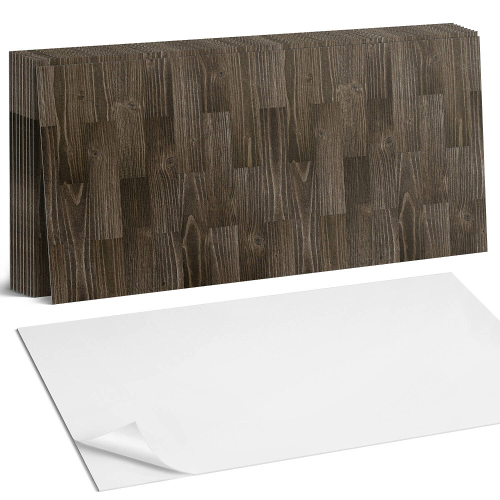 Panou decorativ bucatarie Model de scândură de lemn