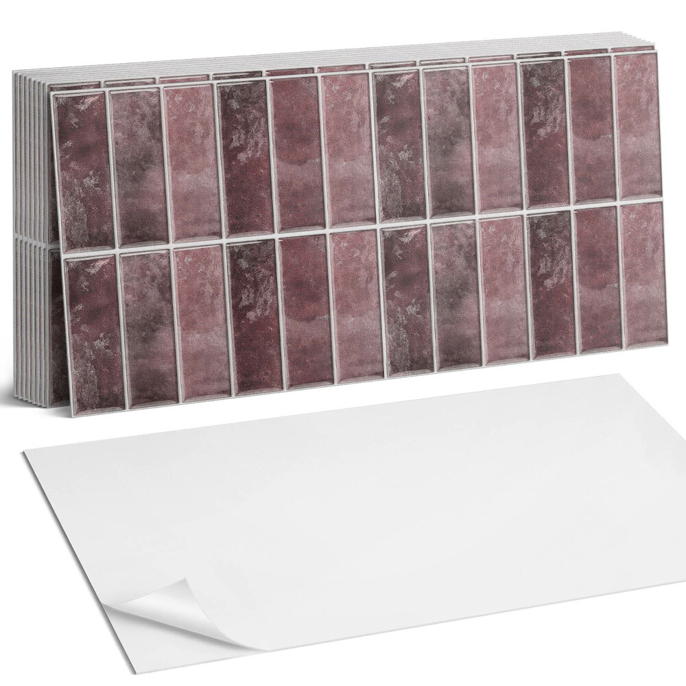 Panou decorativ bucatarie Dungi verticale într-un mozaic