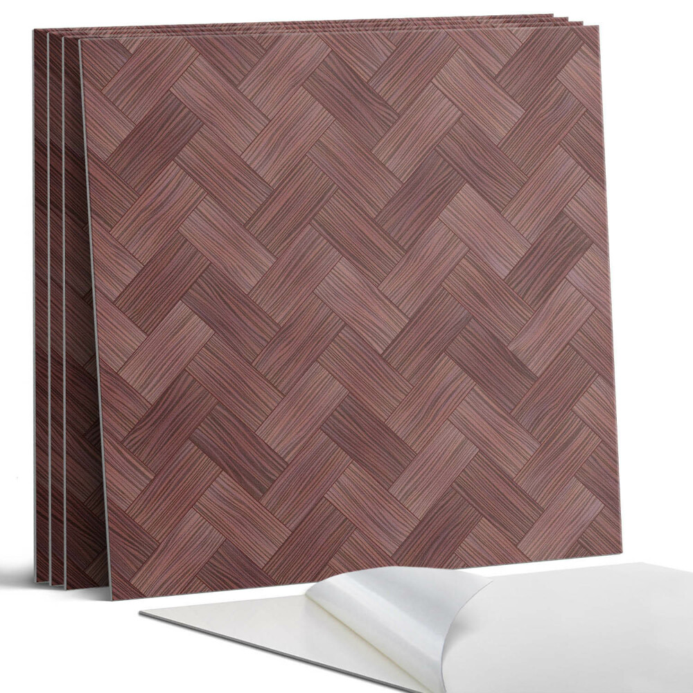 Panou perete pătrat Model de împletitură de lemn