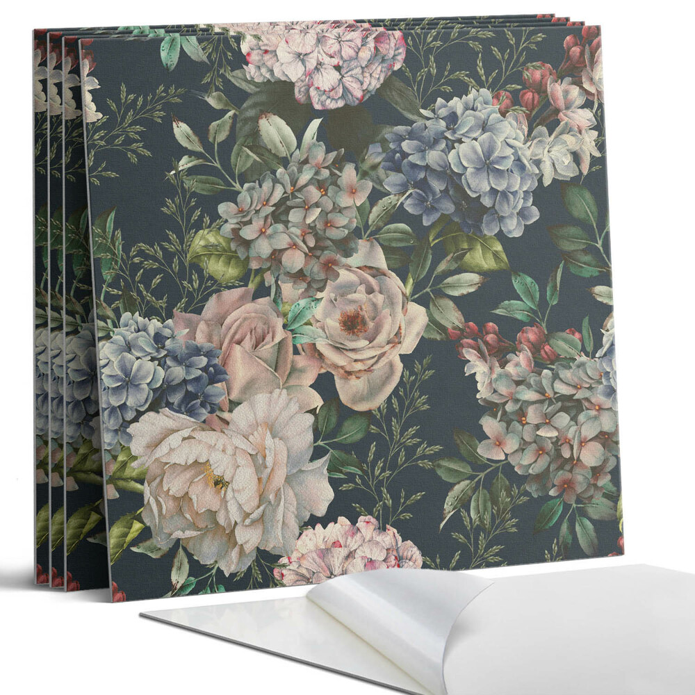 Panou decorativ pvc Model floral pe fundal