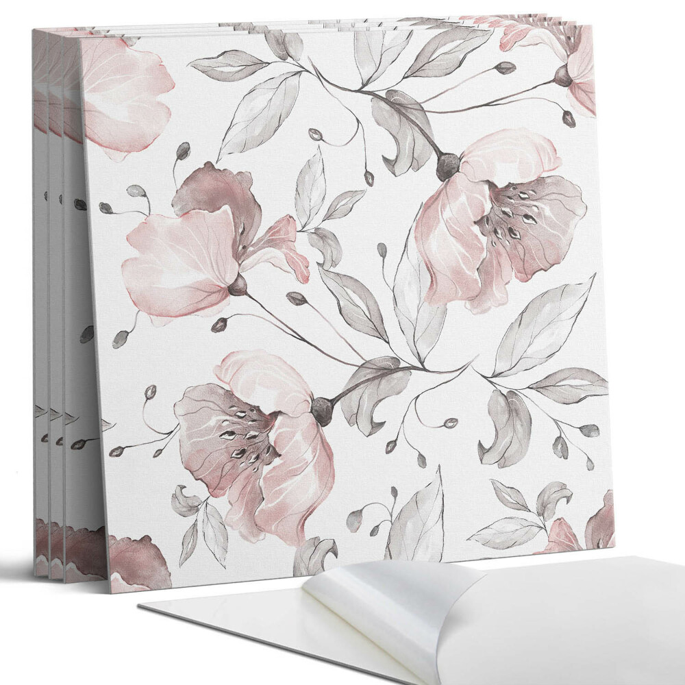 Panou decorativ pvc Model floral de acuarelă