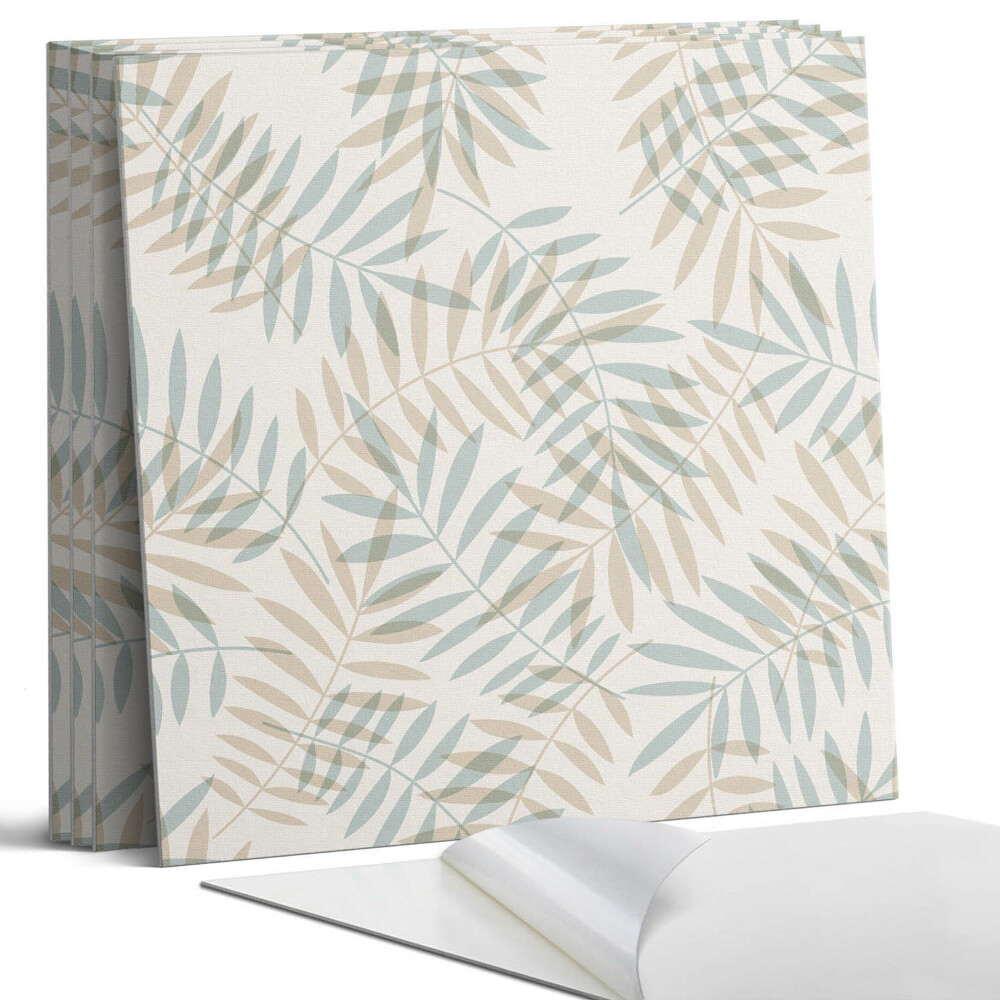 Panou decorativ bucatarie Frunze într-un model delicat