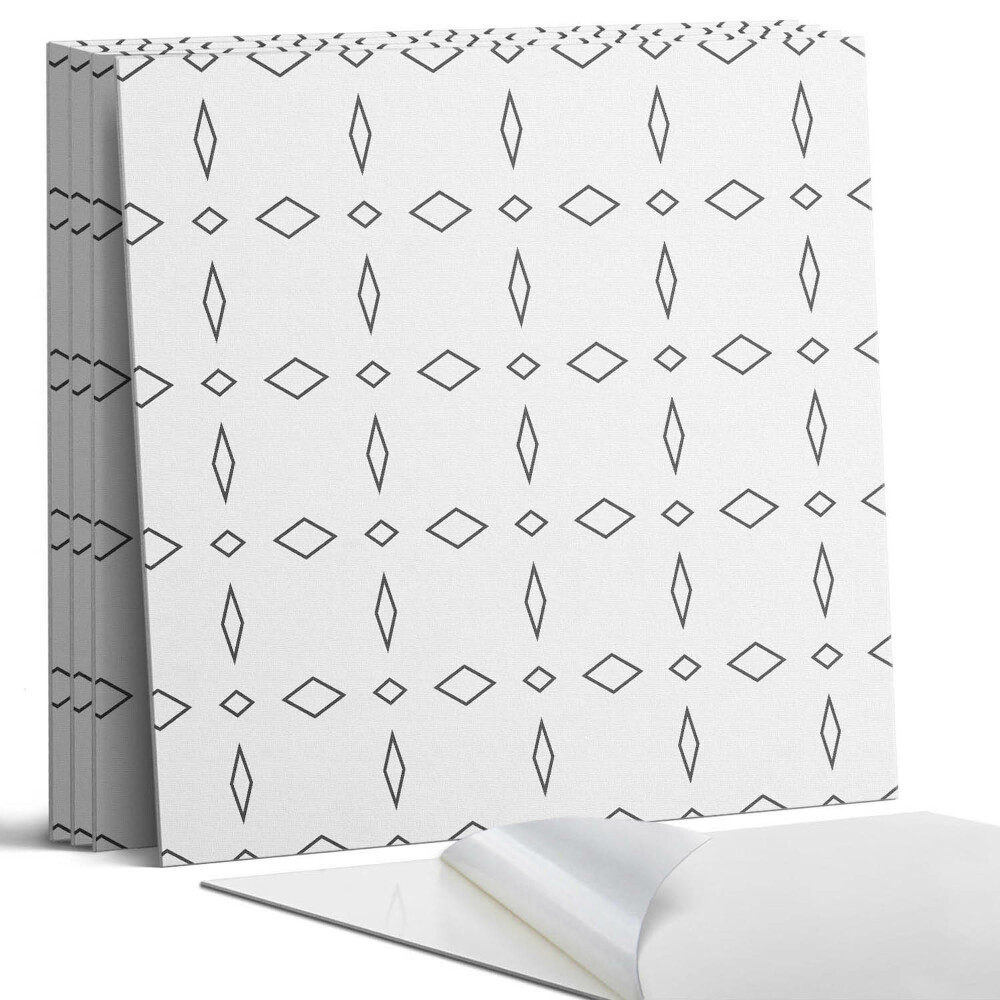 Panou perete pătrat Model geometric de romburi