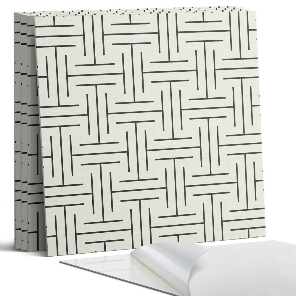 Panou perete pătrat Model geometric în carouri