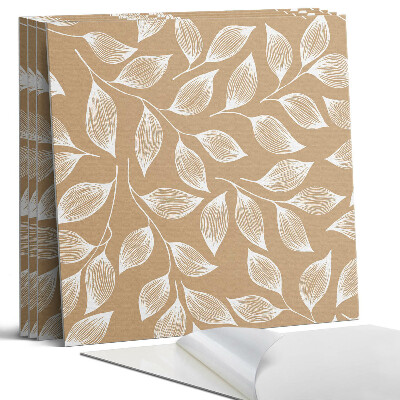 Panou decorativ perete Frunze pe un fundal texturat