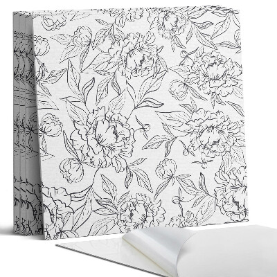 Panou perete Model floral cu frunze