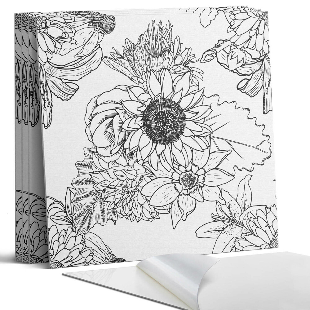 Panou decorativ perete Model liniar floral