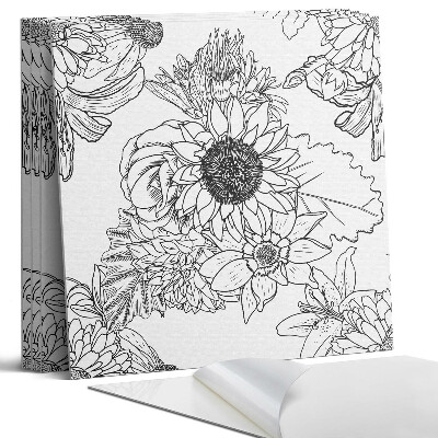 Panou decorativ perete Model liniar floral