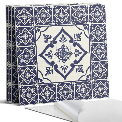 Panou perete pătrat Model cu motive florale