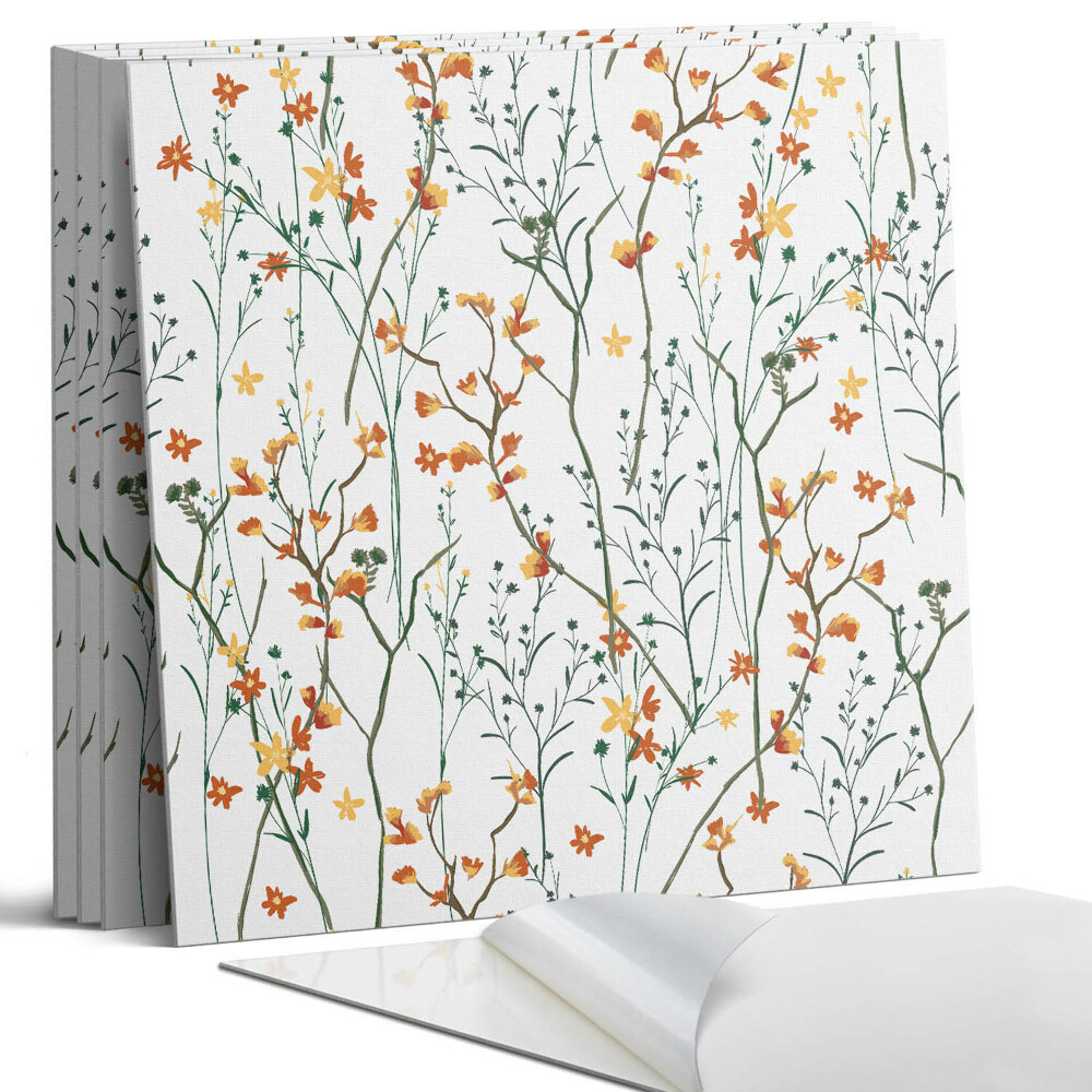 Panou perete Model floral pe fundal