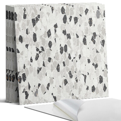 Panou perete pătrat Model de teracotă cu pietre