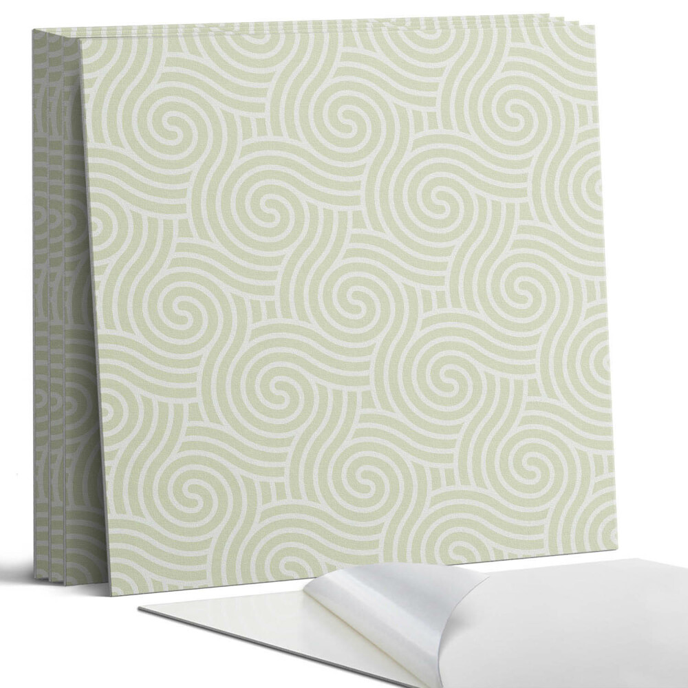 Panou perete pătrat Valuri într-un model spiralat