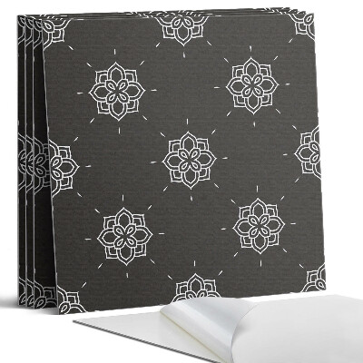 Panou decorativ bucatarie Model floral pe fundal