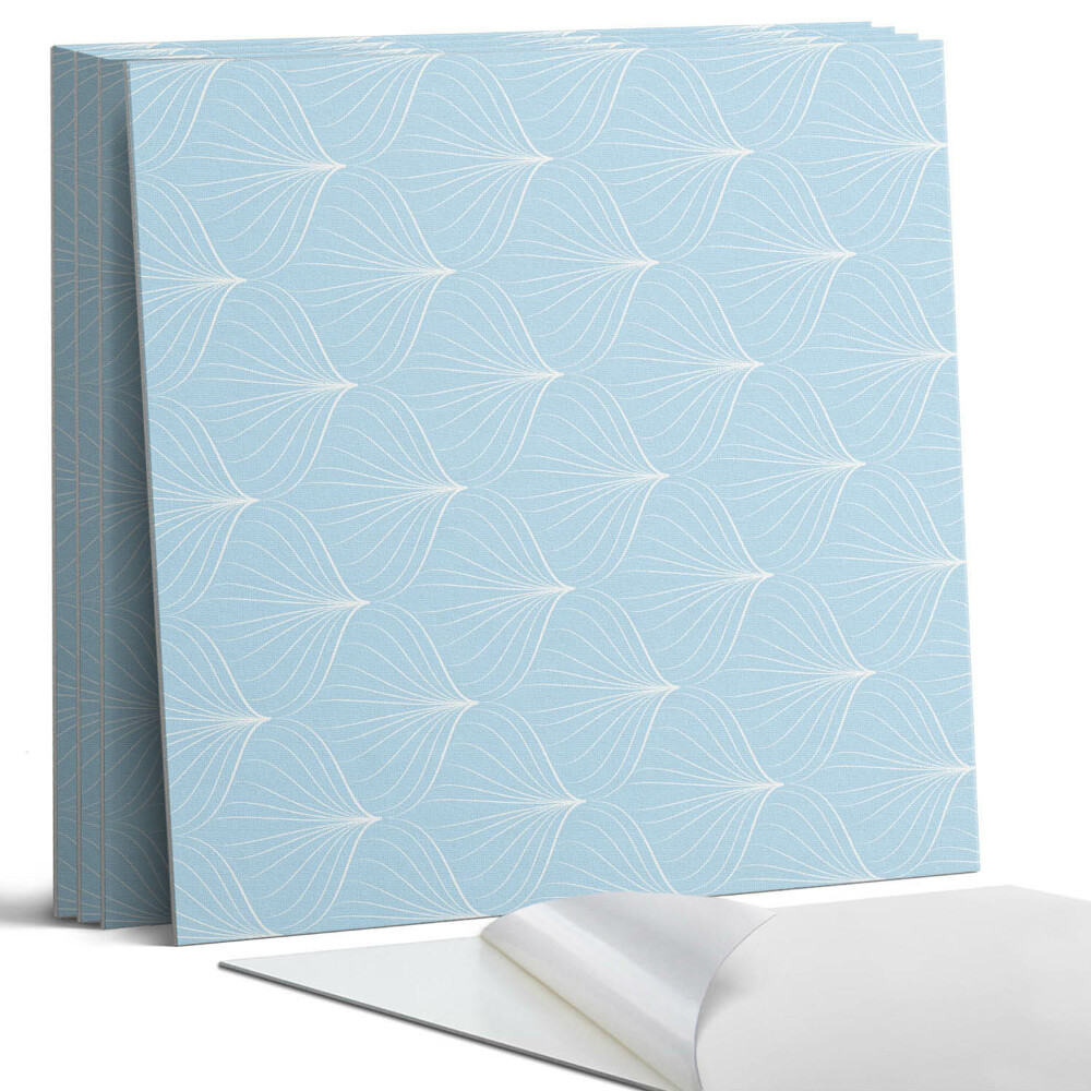 Panou perete pătrat Valuri într-un model delicat