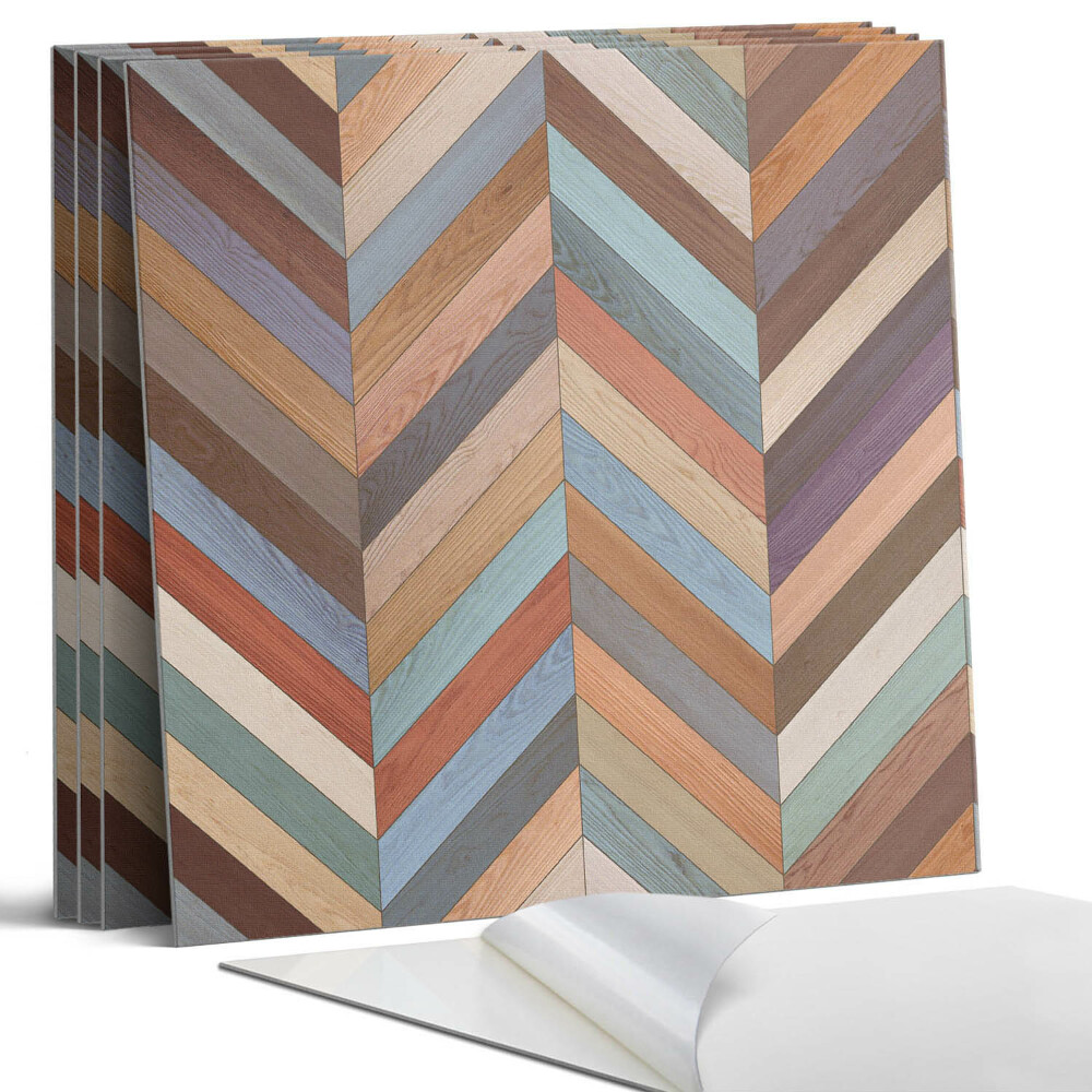 Panou decorativ bucatarie Model de lemn în spic de hering