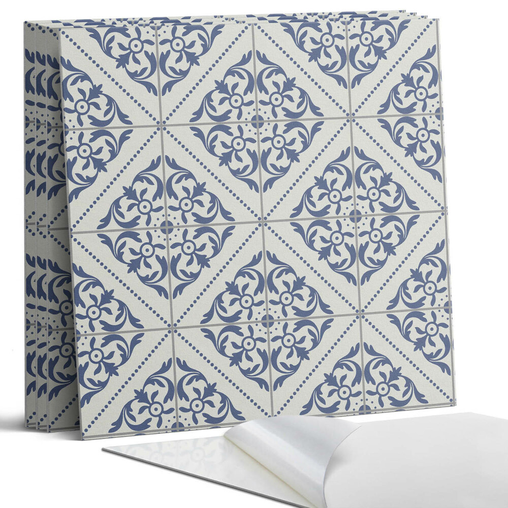 Panou perete pătrat Model cu motive florale