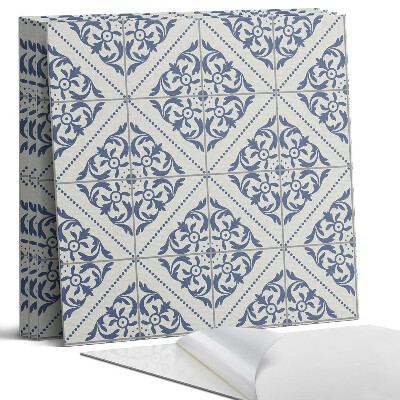 Panou perete pătrat Model cu motive florale