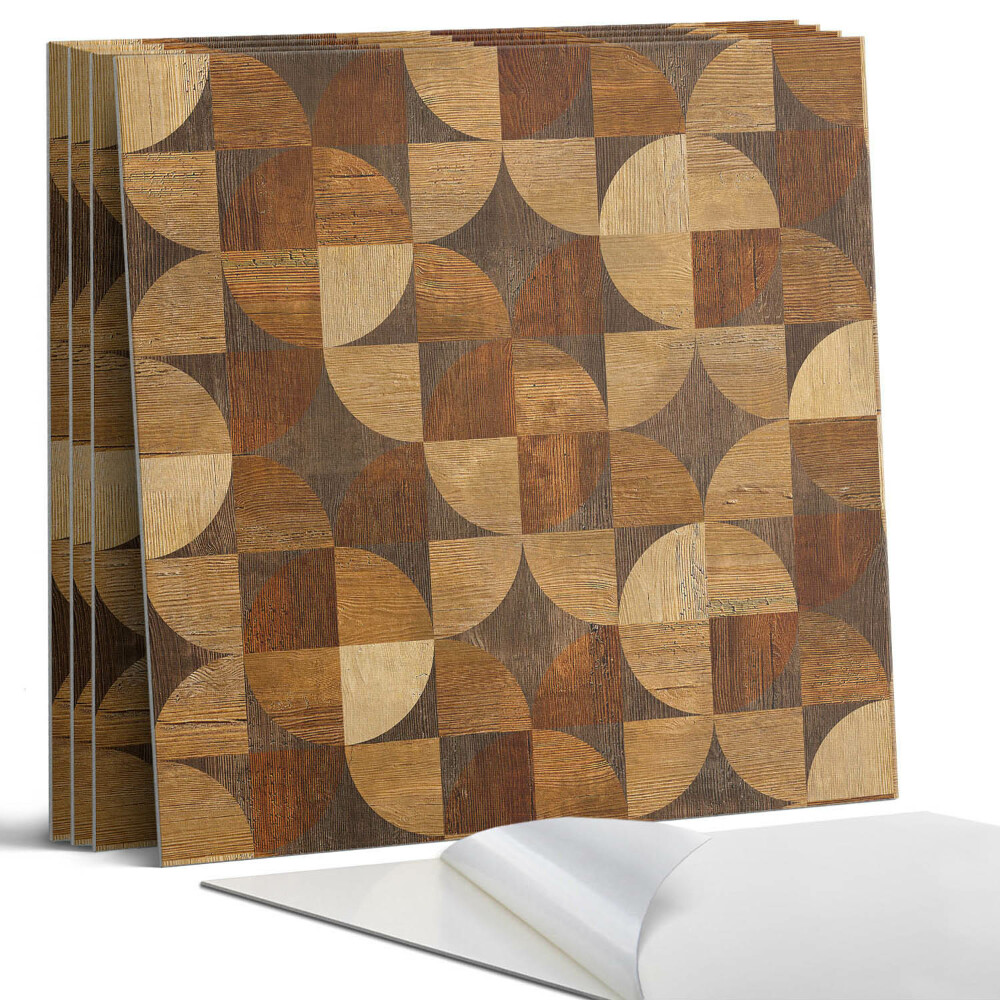 Panou decorativ bucatarie Model geometric din lemn