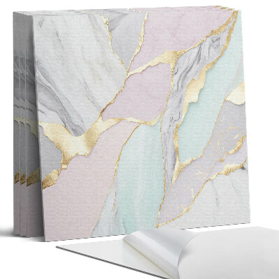 Panou perete pătrat Model abstract de marmură