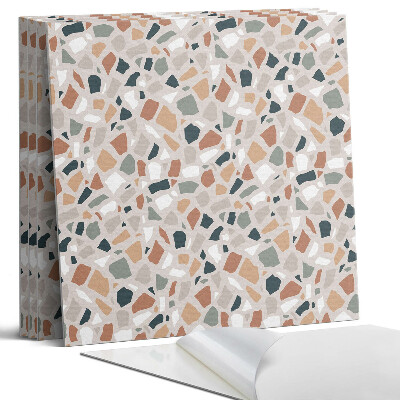 Panou perete pătrat Model abstract de piatră