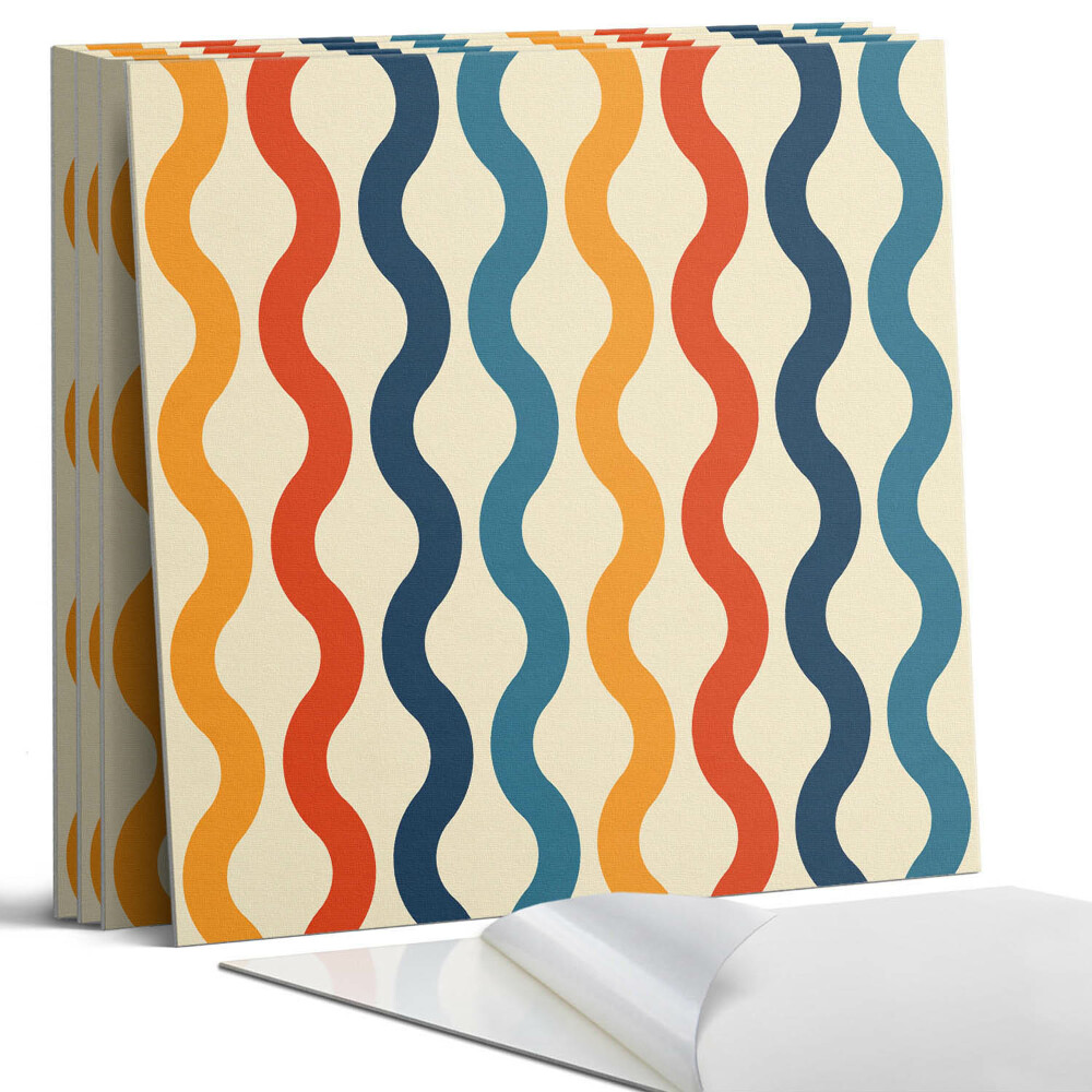 Panou decorativ bucatarie Valuri într-un model ritmic