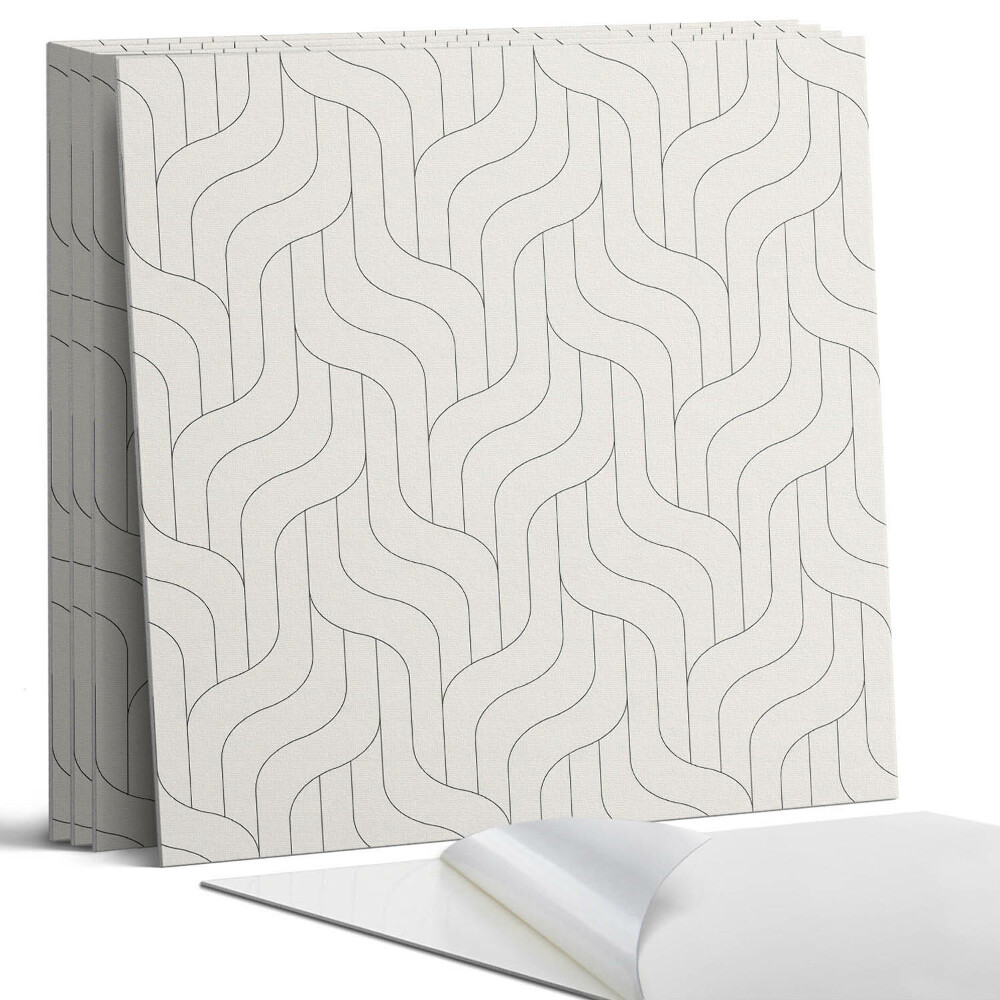 Panou perete Valuri într-un aranjament geometric